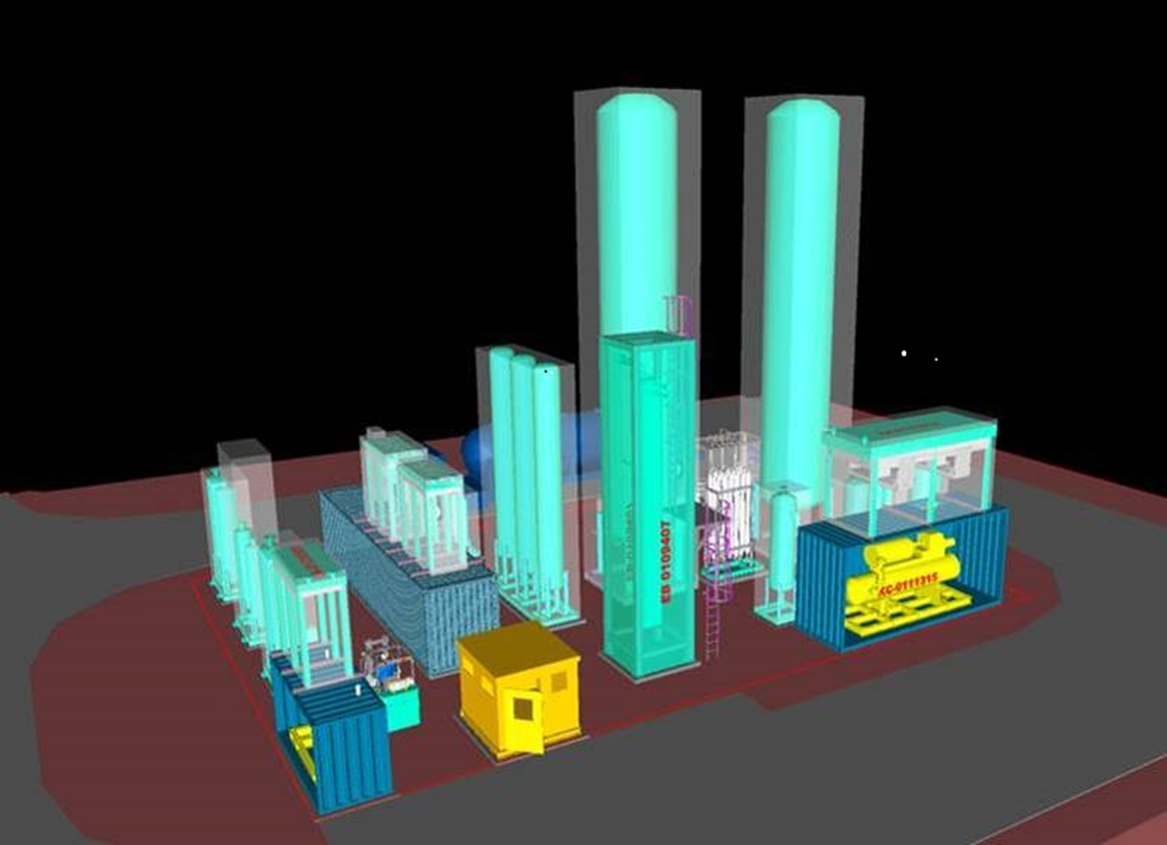 Biogas liquefaction plant